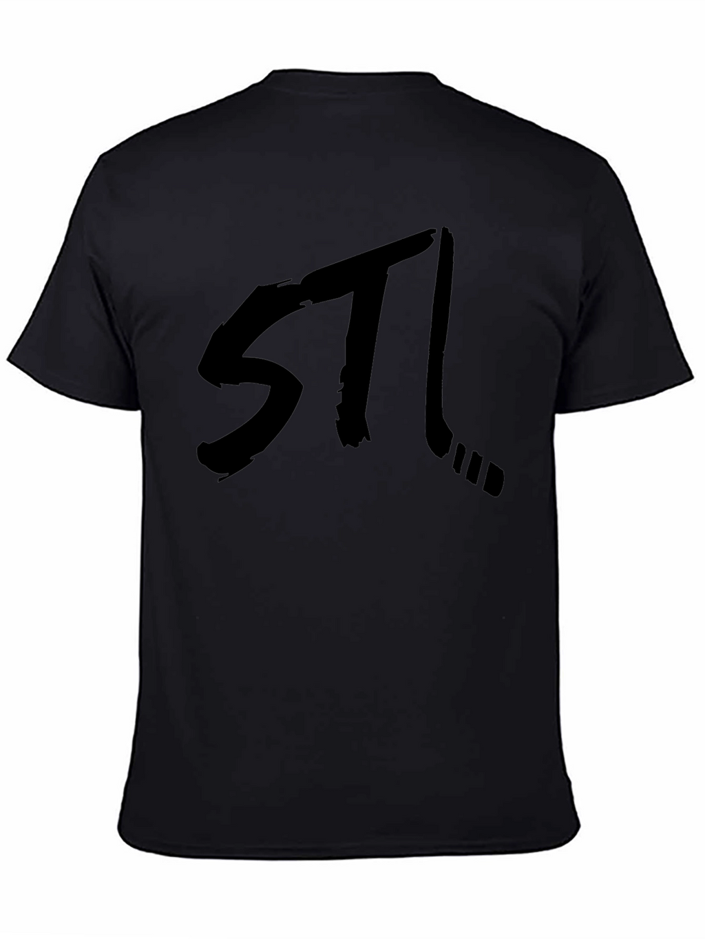 STL Hockey Black Graphic Tee - Stylish Fan Apparel