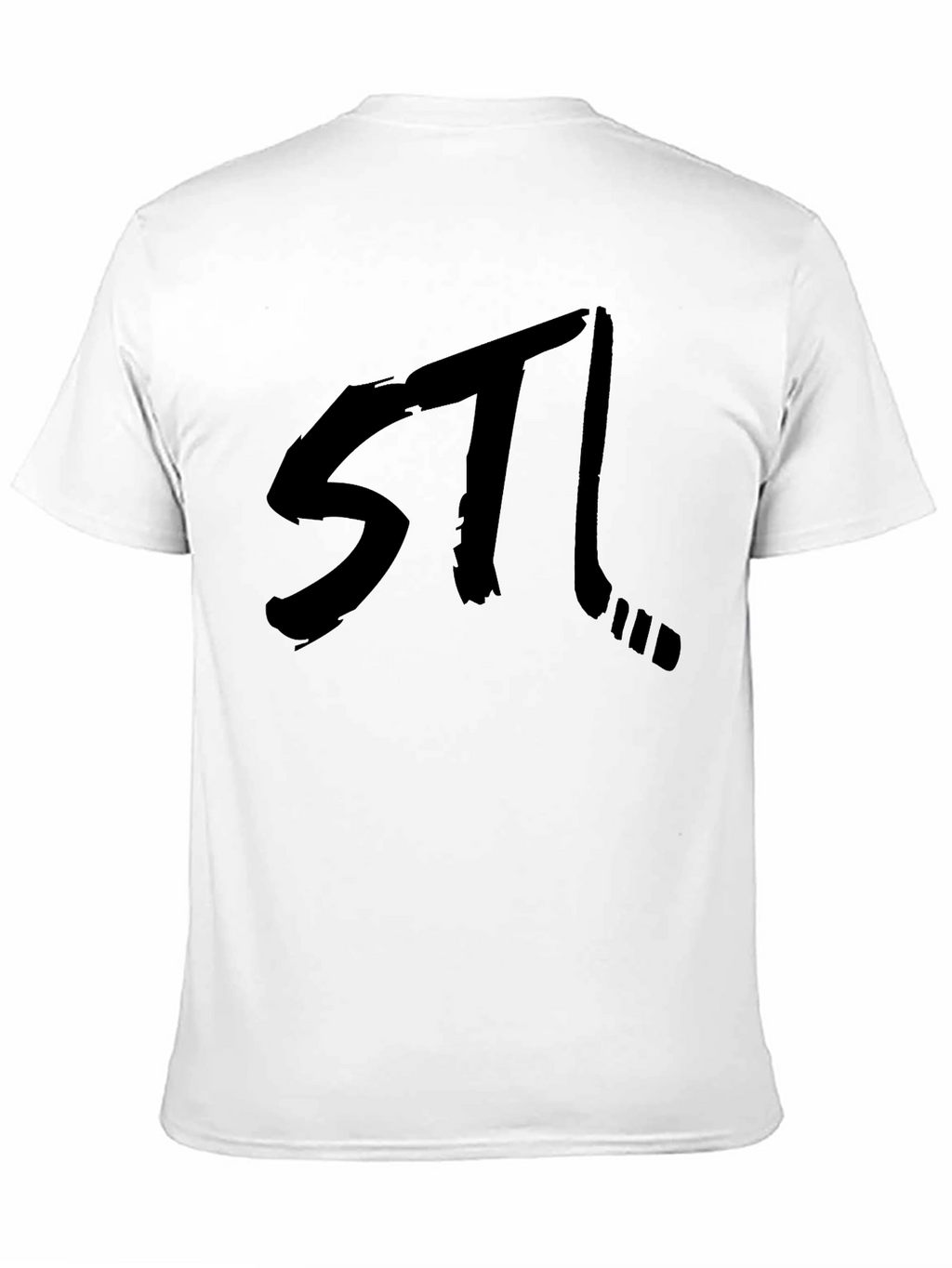 STL Hockey Black Graphic Tee - Stylish Fan Apparel