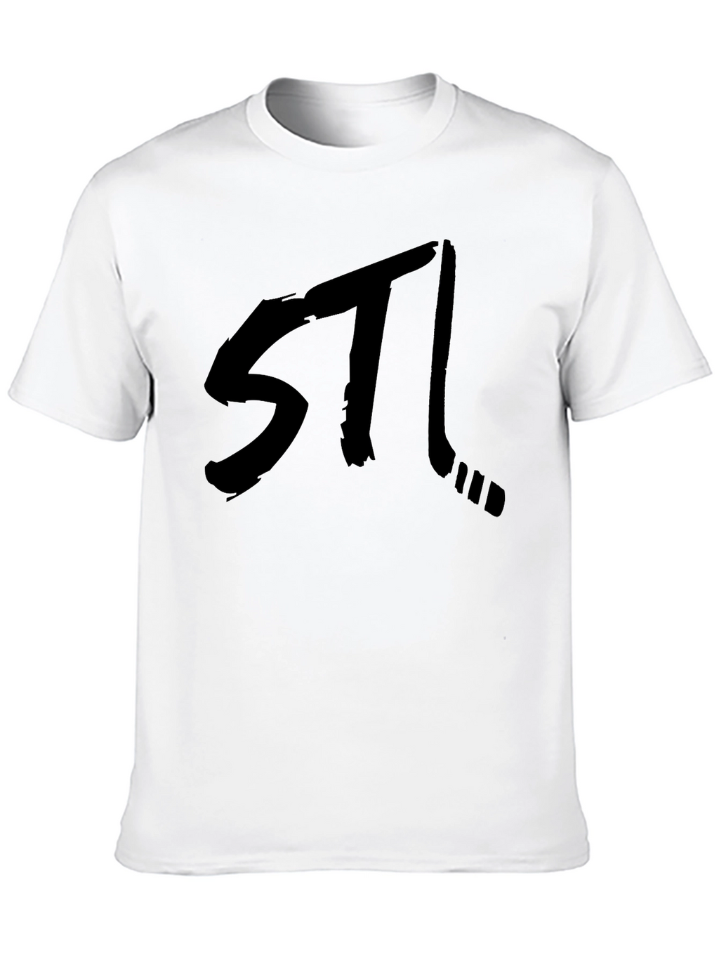 STL Hockey Black Graphic Tee - Stylish Fan Apparel