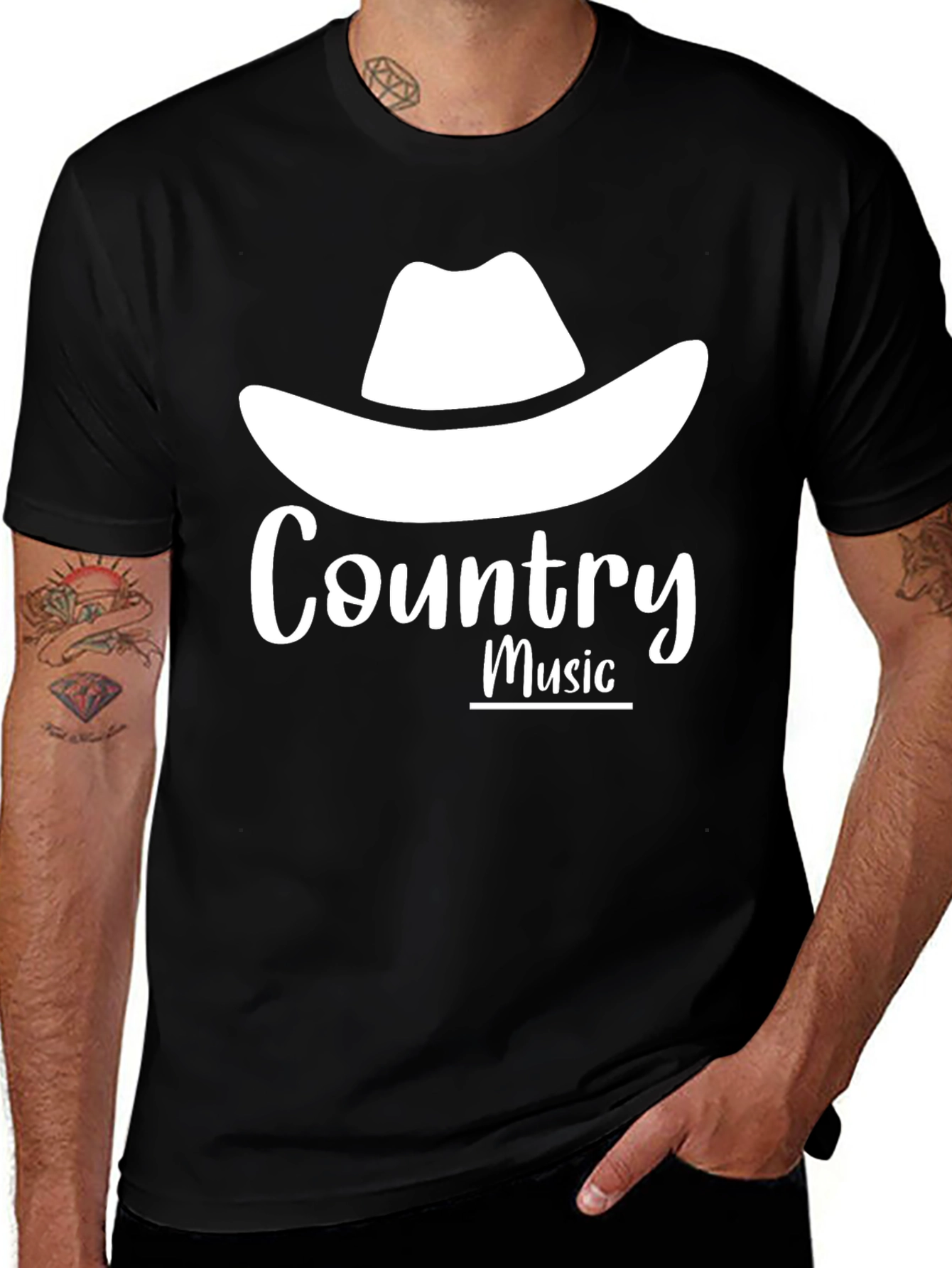Country Music Cowboy Hat T-Shirt