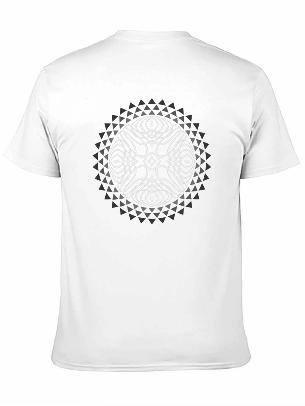 Geometric Orb Graphic T-Shirt - Black