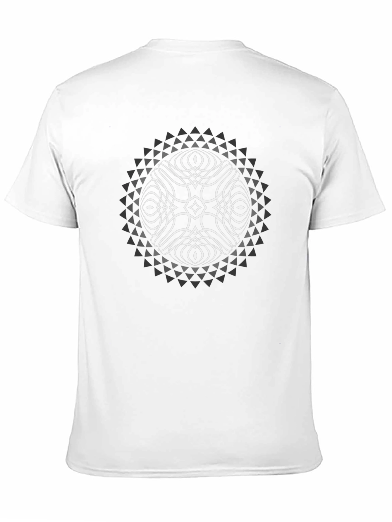 Geometric Orb Graphic T-Shirt - Black