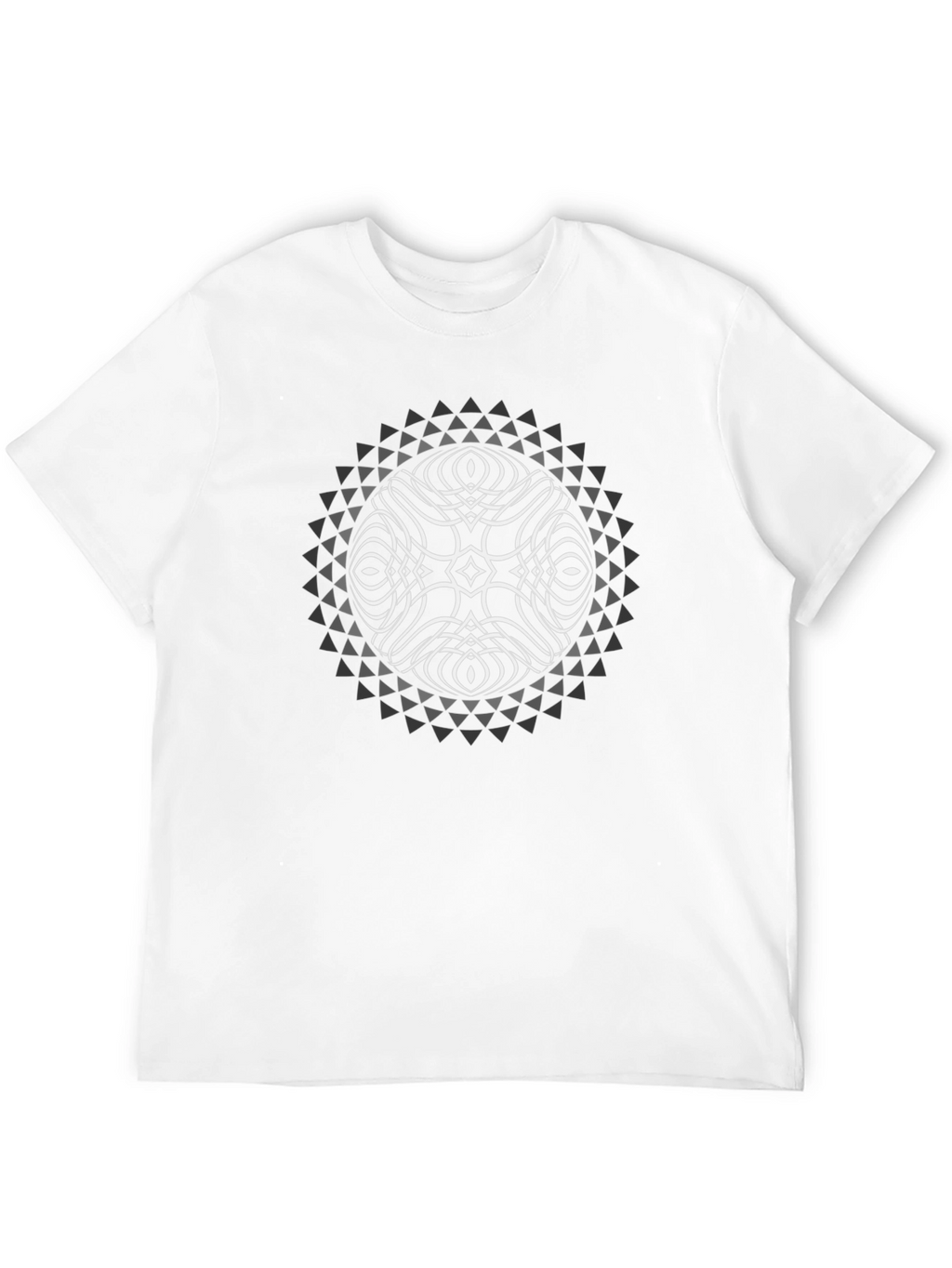 Geometric Orb Graphic T-Shirt - Black