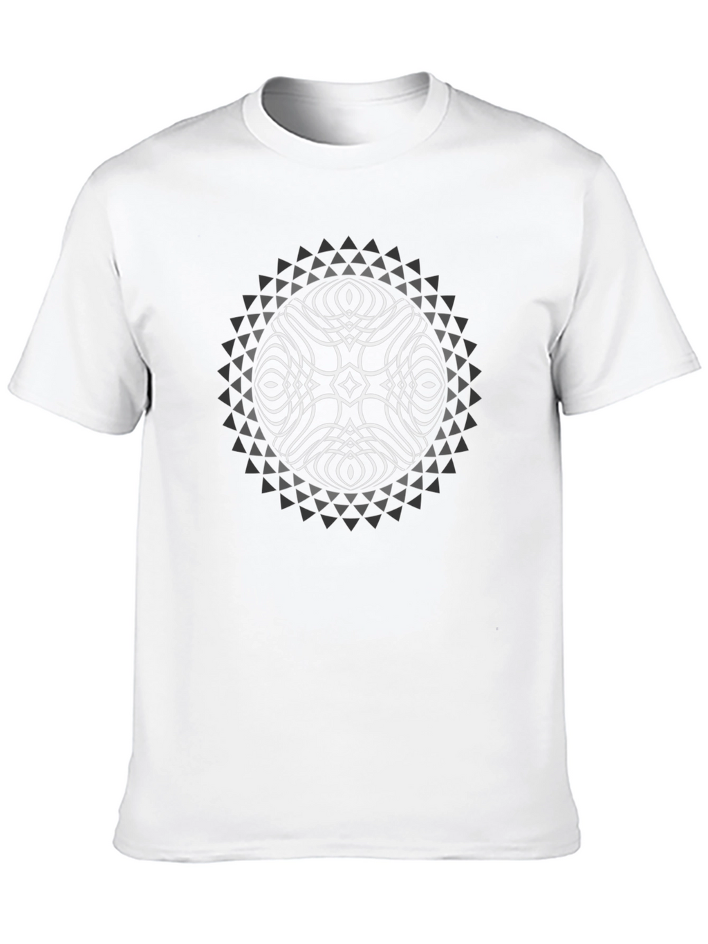 Geometric Orb Graphic T-Shirt - Black
