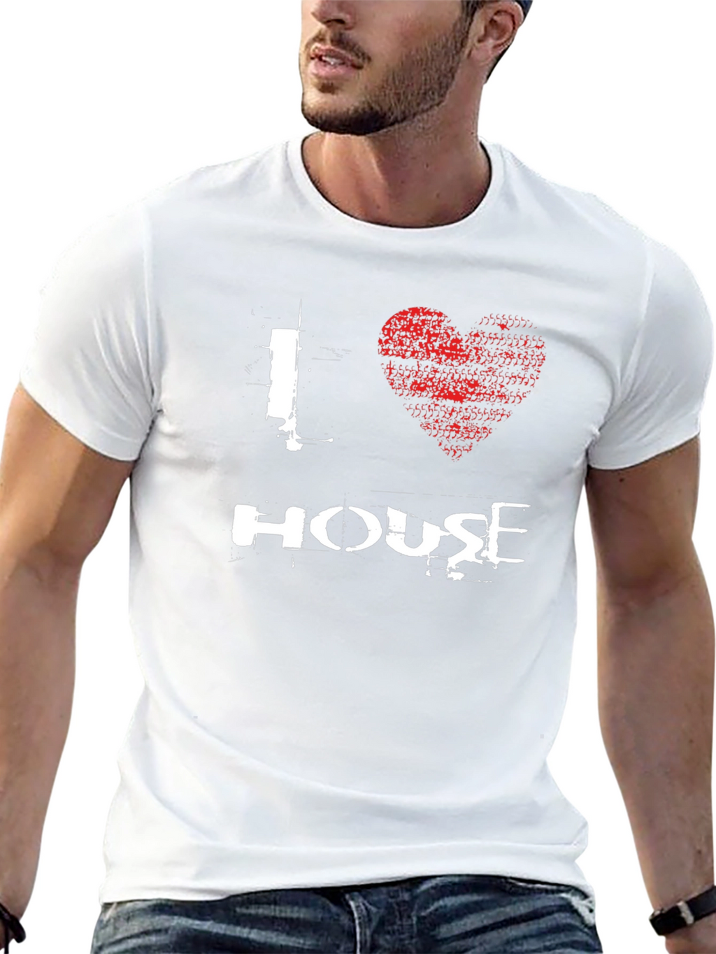 I Love House Music Graphic T-Shirt