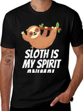 Sloth Spirit Animal T-Shirt Funny Cute Graphic Tee