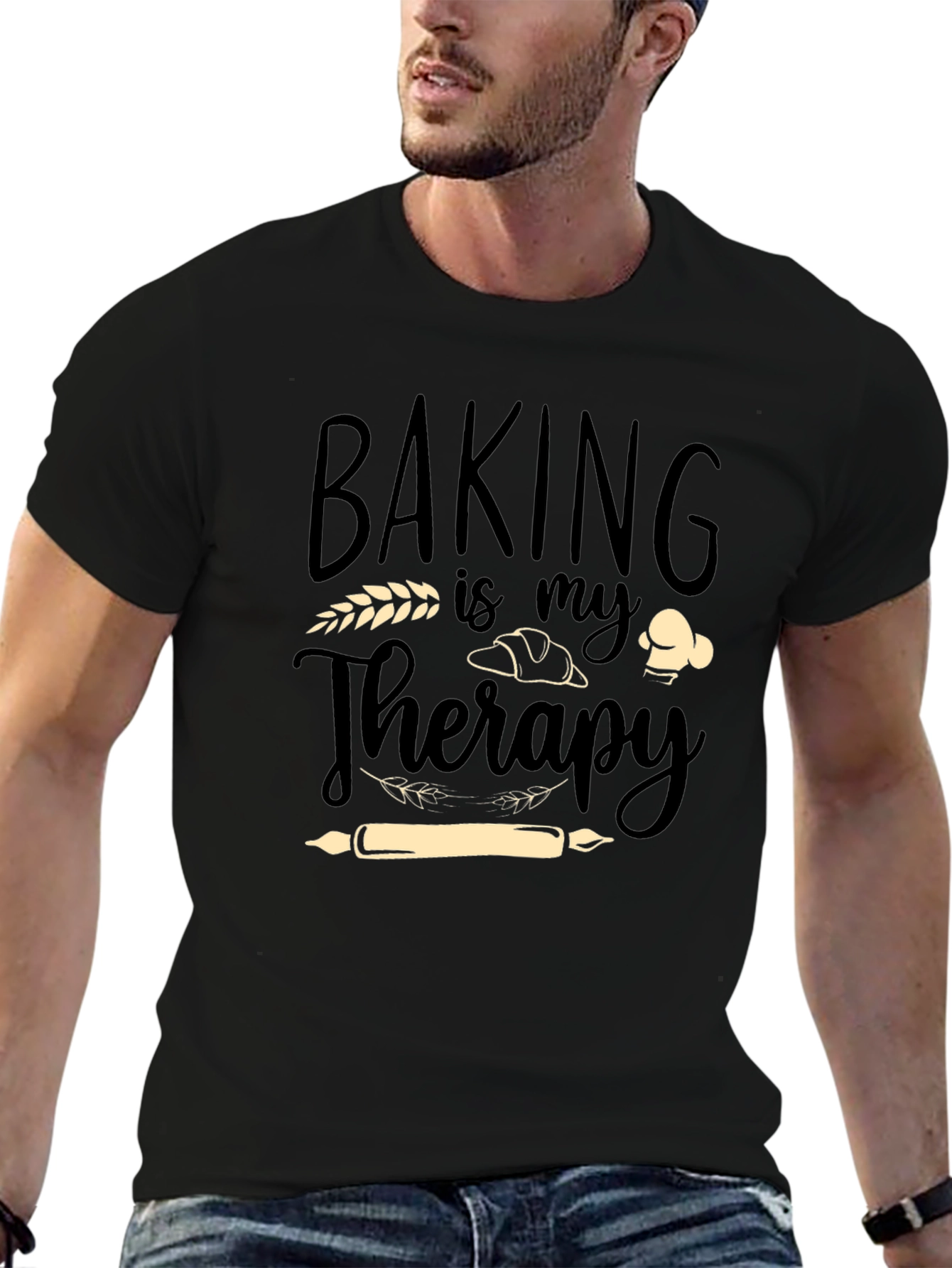 Baking Is My Therapy Graphic T-Shirt