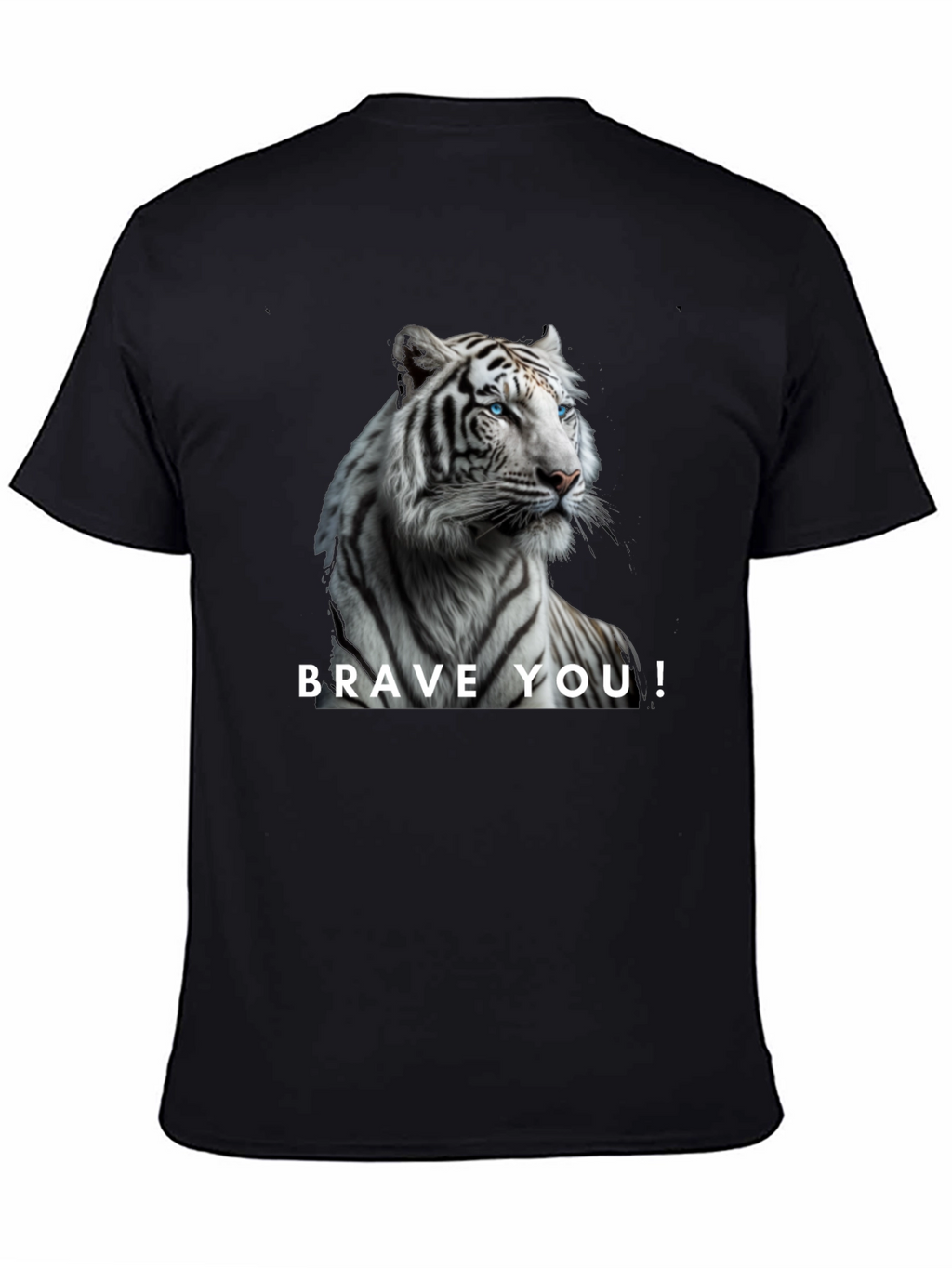Brave You! White Tiger Graphic Tee