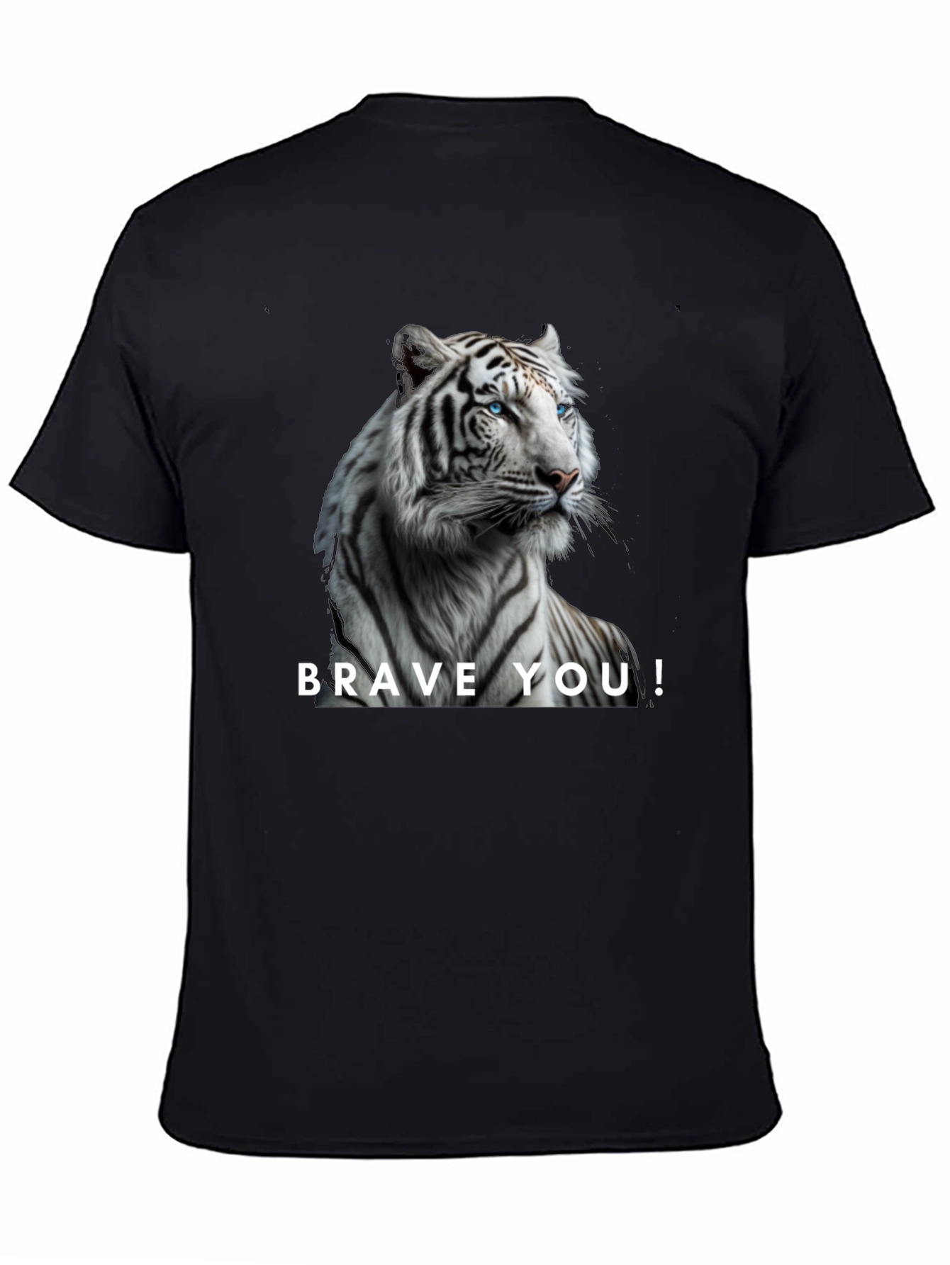 Brave You! White Tiger Graphic Tee