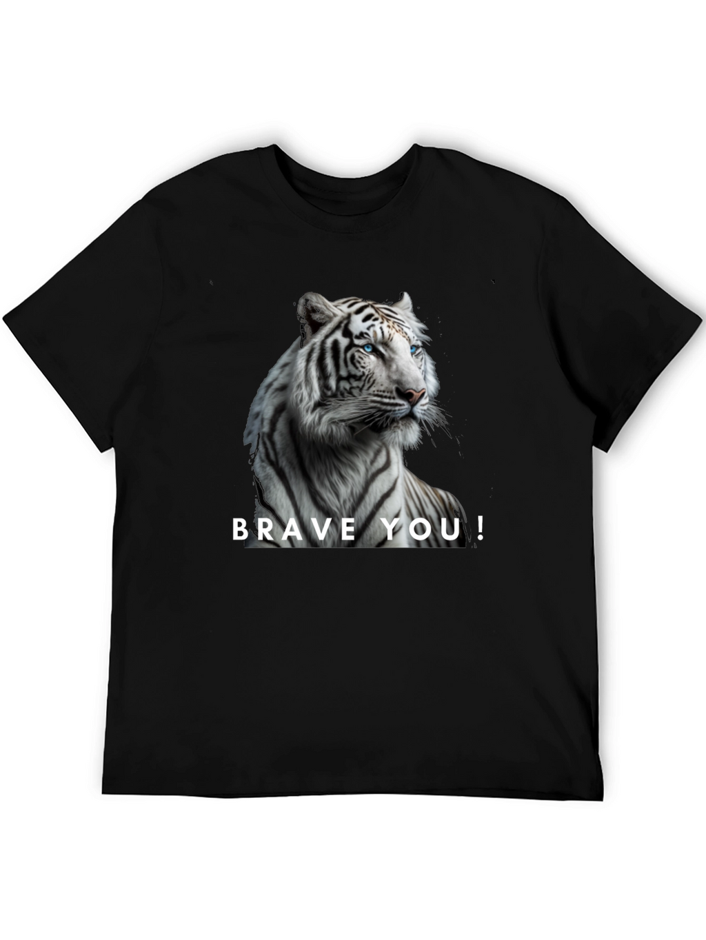 Brave You! White Tiger Graphic Tee