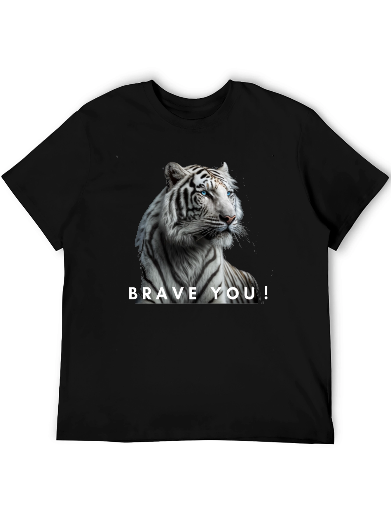 Brave You! White Tiger Graphic Tee