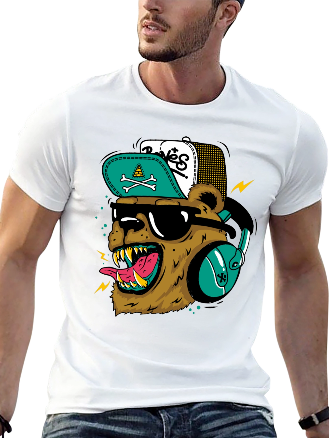 Cool Bear Graphic Tee - DJ Bear