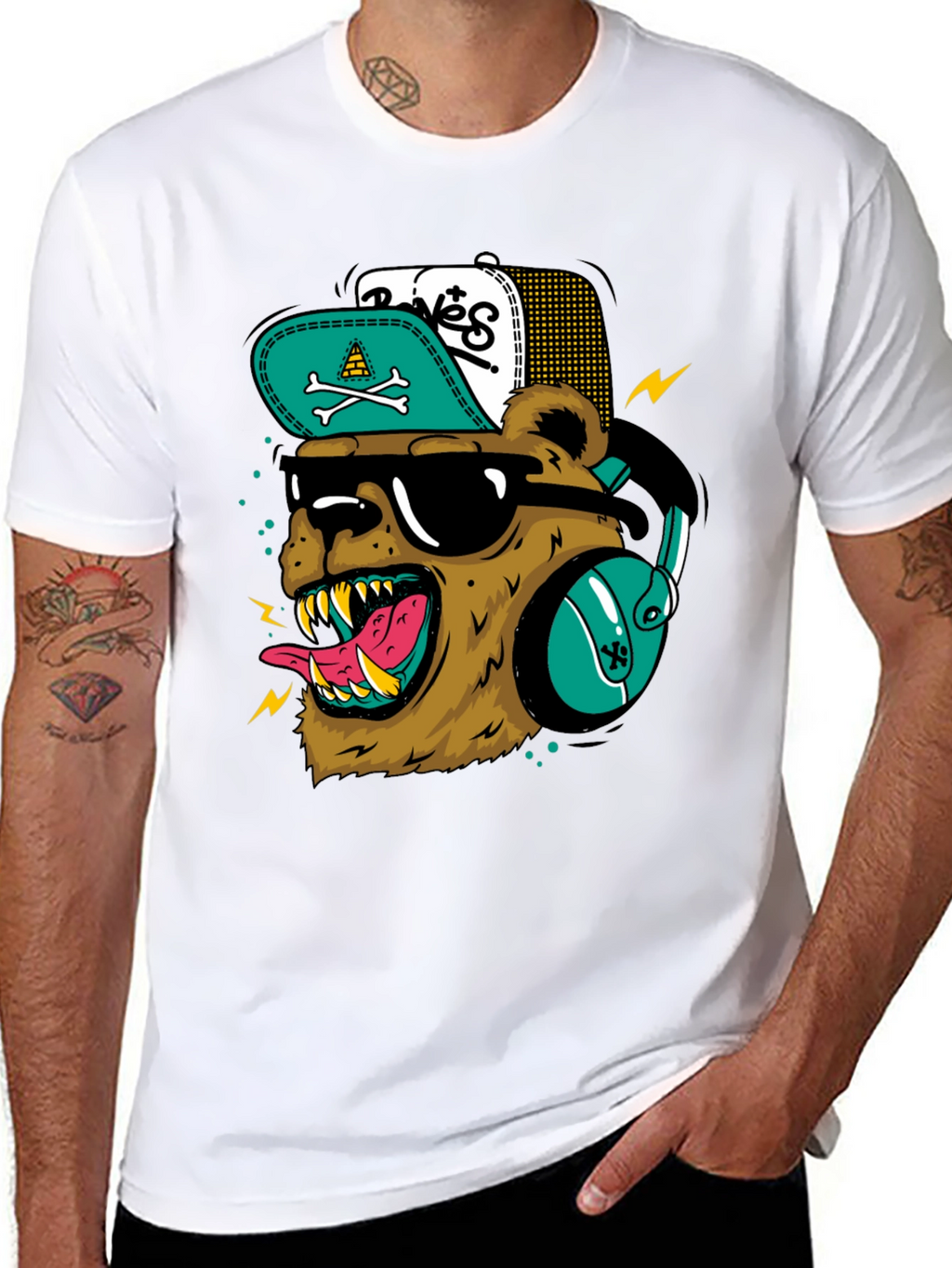 Cool Bear Graphic Tee - DJ Bear