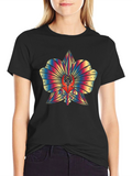 Rainbow Orchid Graphic Tee - Unique Mens T-Shirt