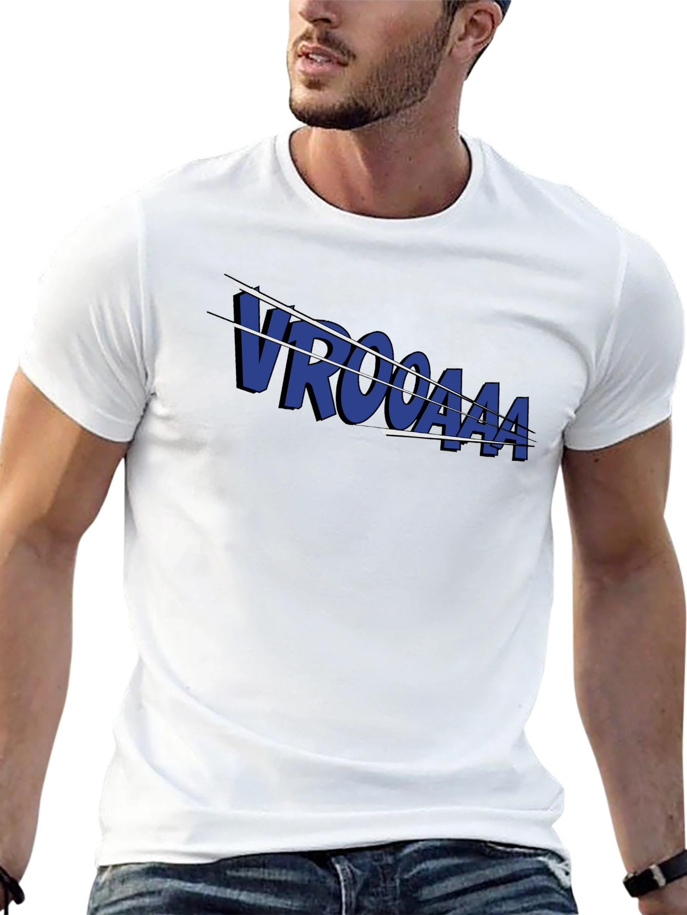 VROOOAAA Graphic Tee - Stylish Comic Book Inspired Design
