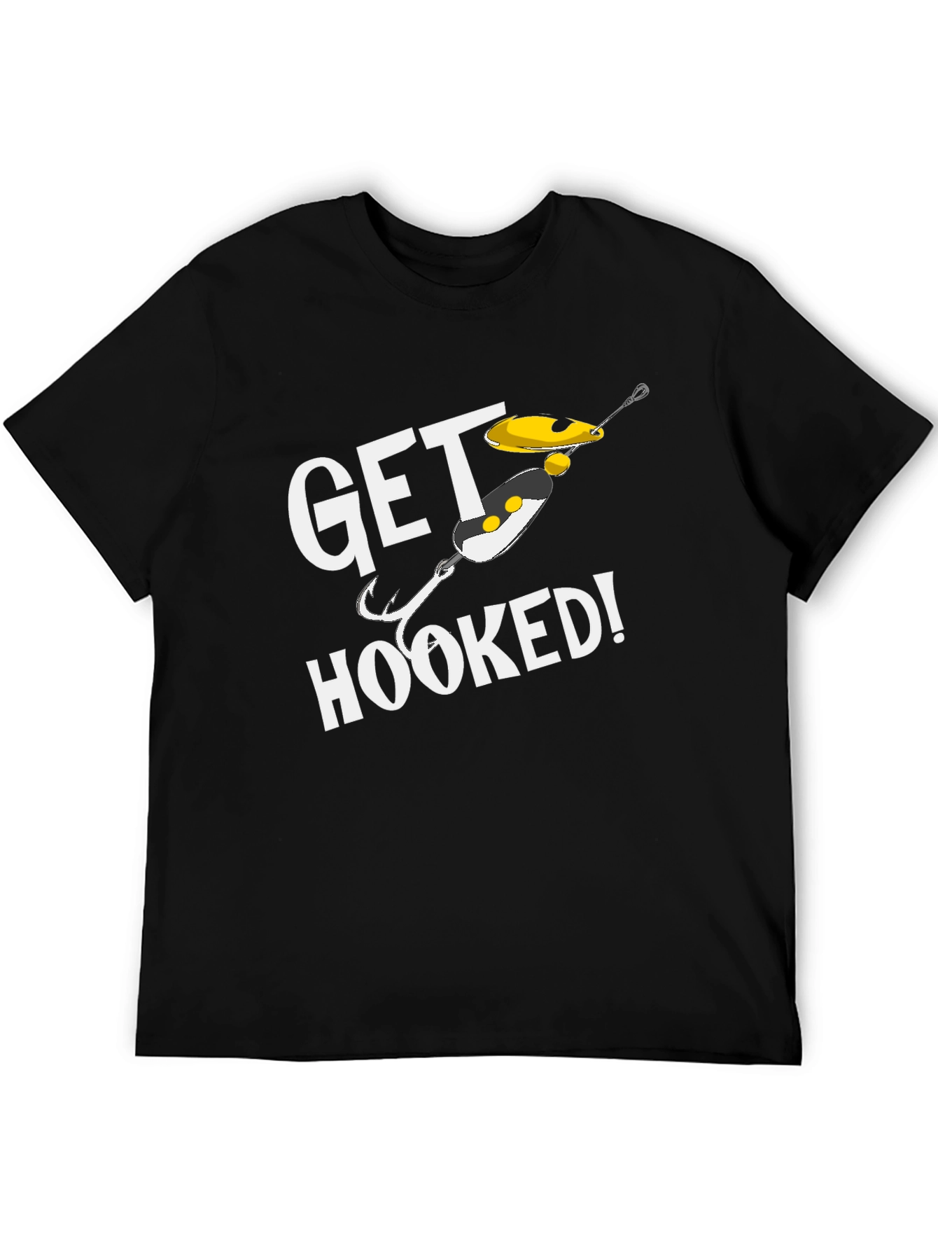 Get Hooked Fishing T-Shirt - Angler Gift
