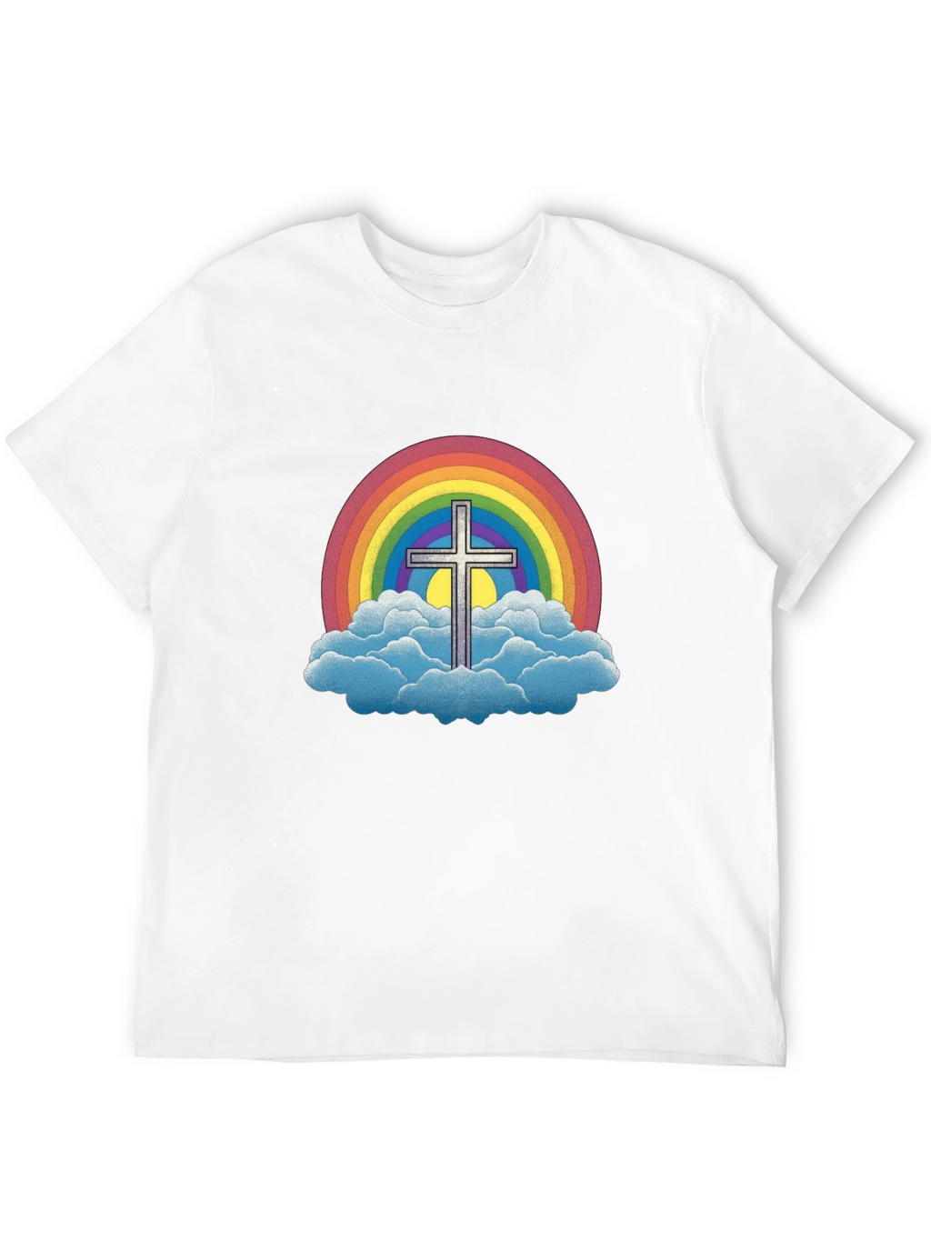 Rainbow Cross Graphic Tee - Classic Fit