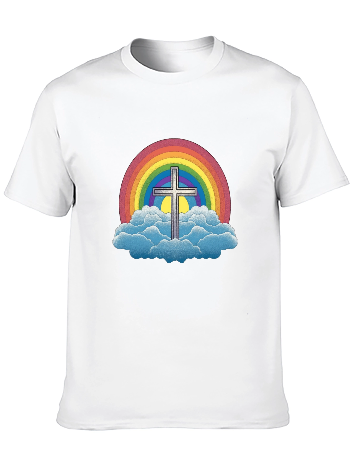 Rainbow Cross Graphic Tee - Classic Fit