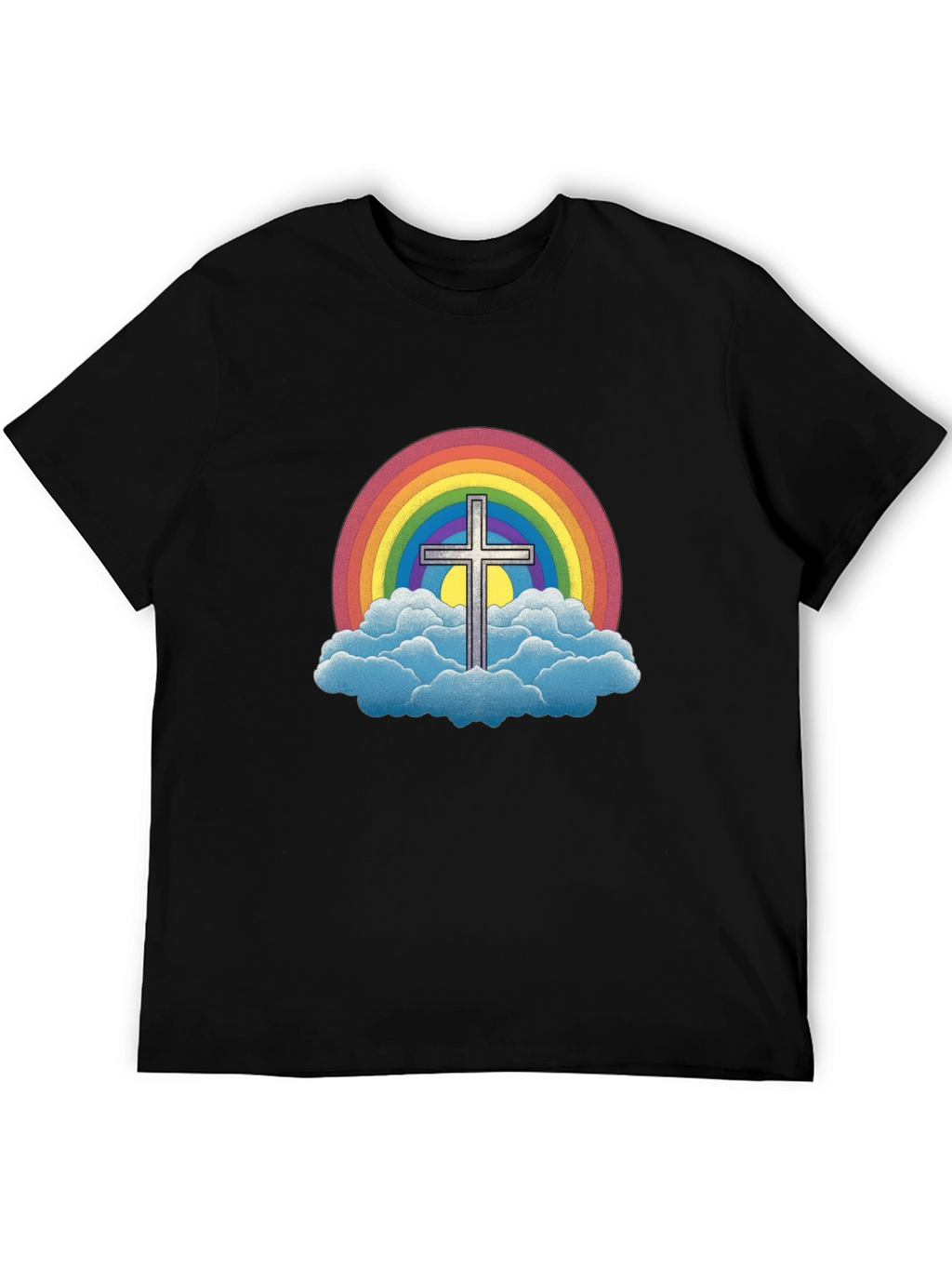 Rainbow Cross Graphic Tee - Classic Fit