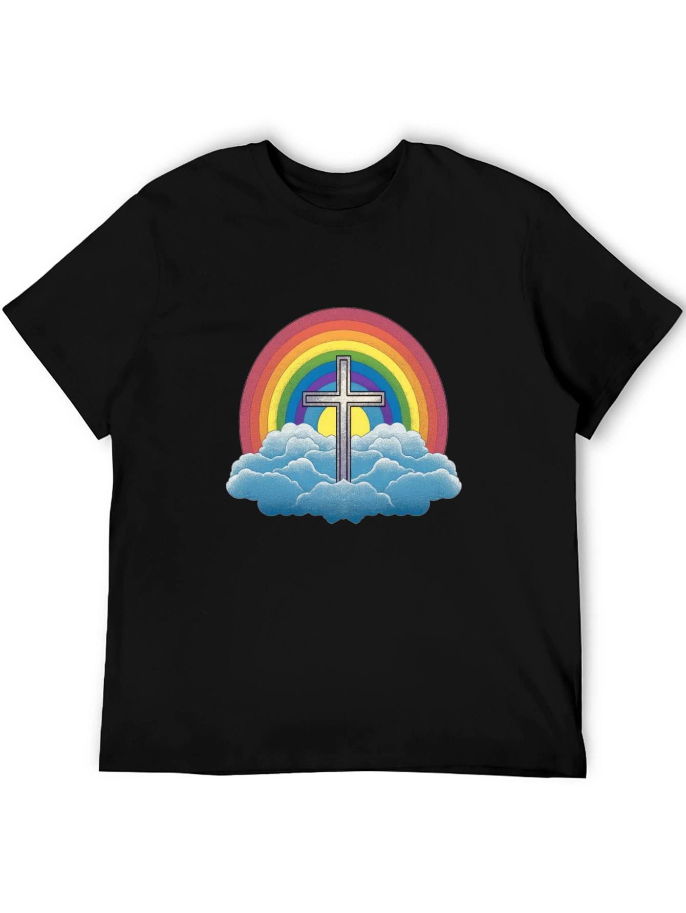 Rainbow Cross Graphic Tee - Classic Fit
