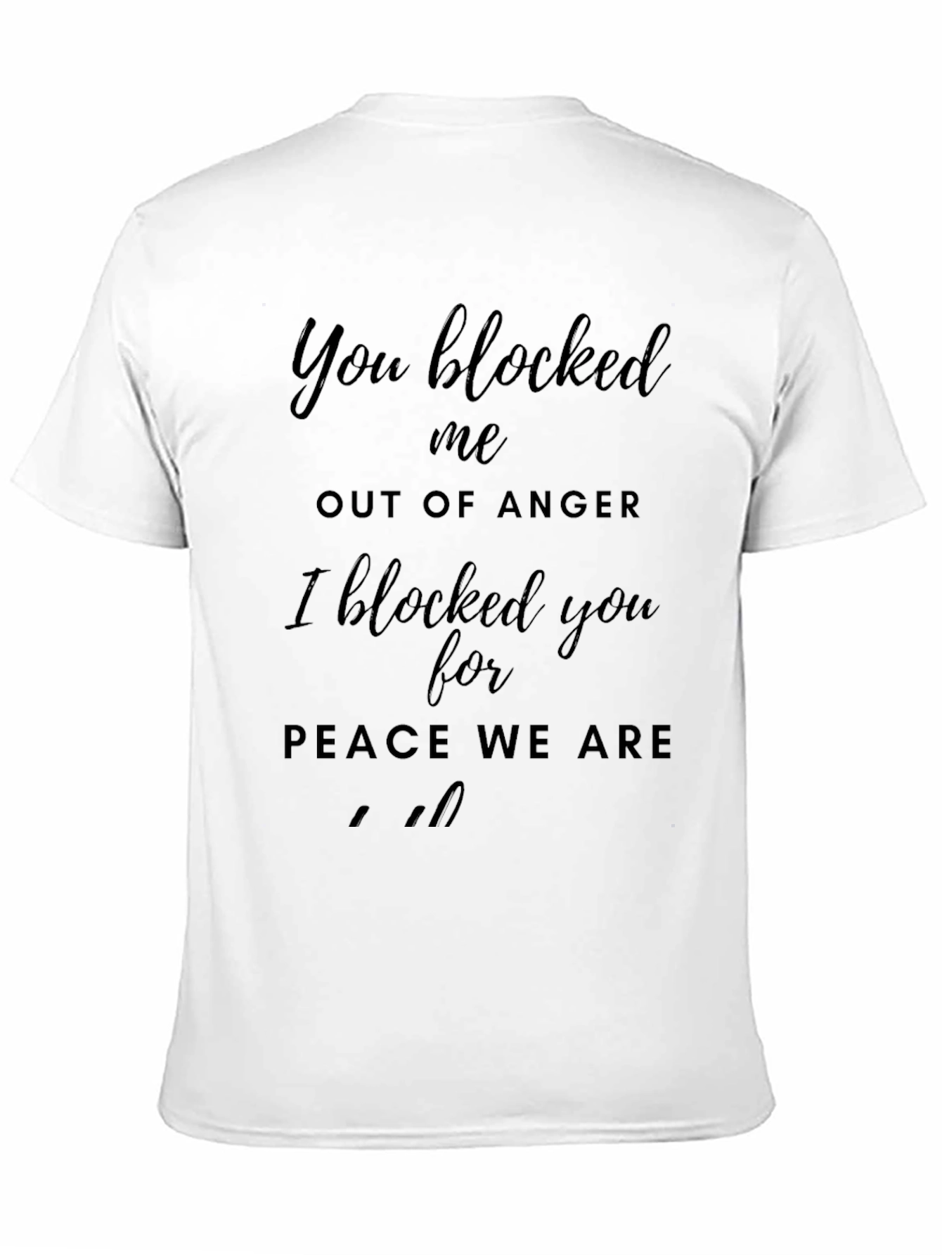 Blocked T-Shirt - Peace & Humor