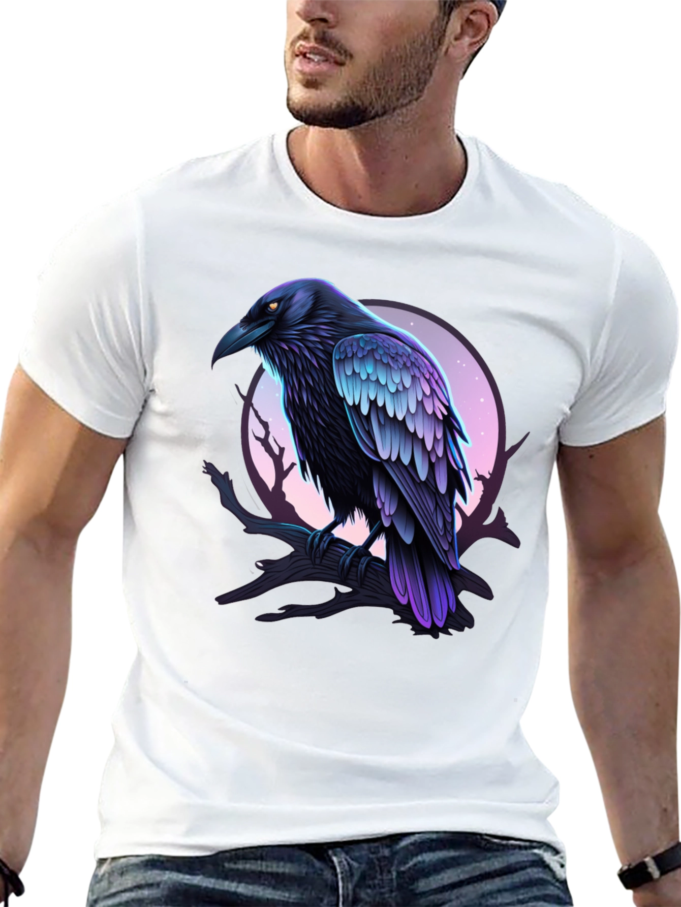 Raven Graphic Tee - Mens Black T-Shirt