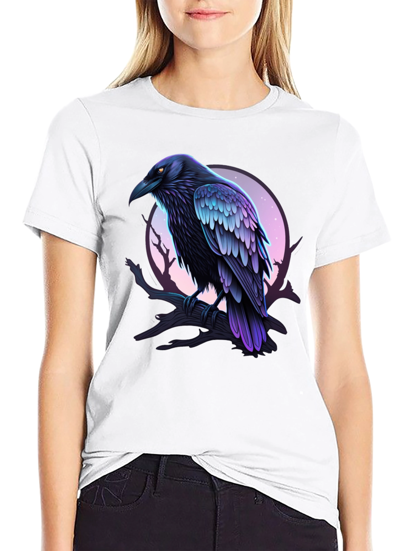 Raven Graphic Tee - Mens Black T-Shirt