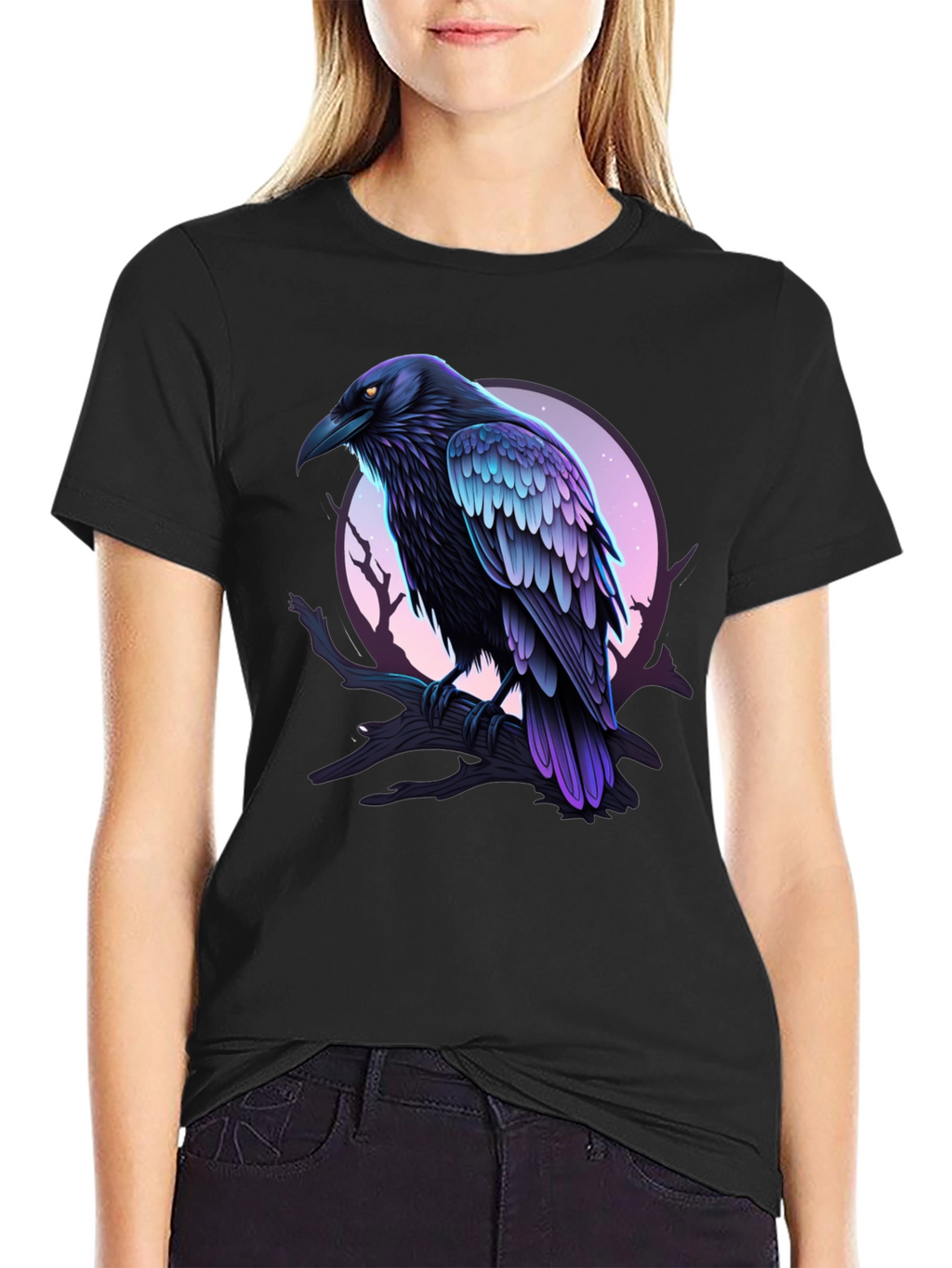 Raven Graphic Tee - Mens Black T-Shirt