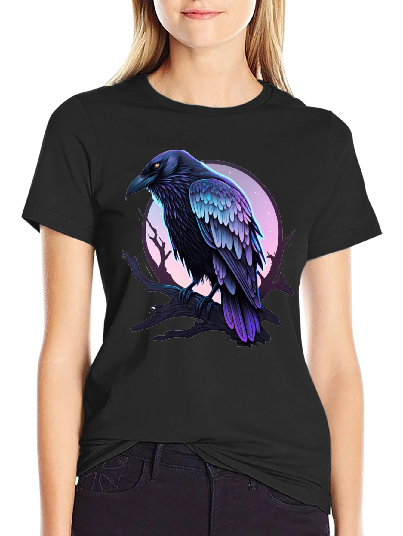 Raven Graphic Tee - Mens Black T-Shirt
