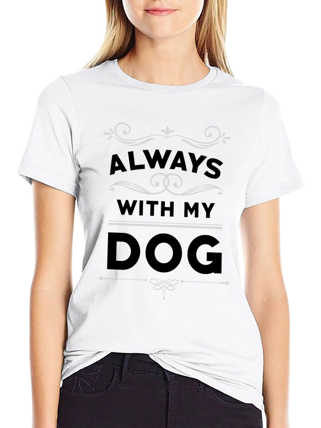 Always With My Dog Graphic Tee