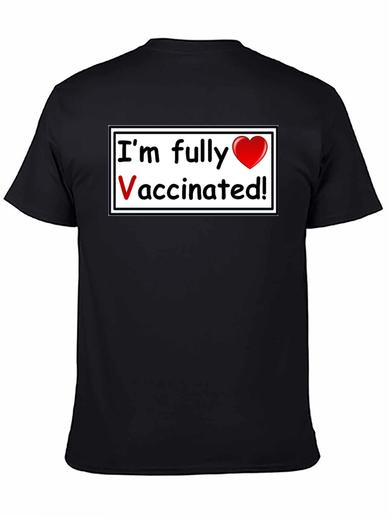 Fully Vaccinated T-Shirt - Black Casual Wear