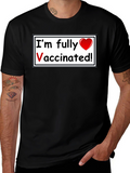 Fully Vaccinated T-Shirt - Black Casual Wear