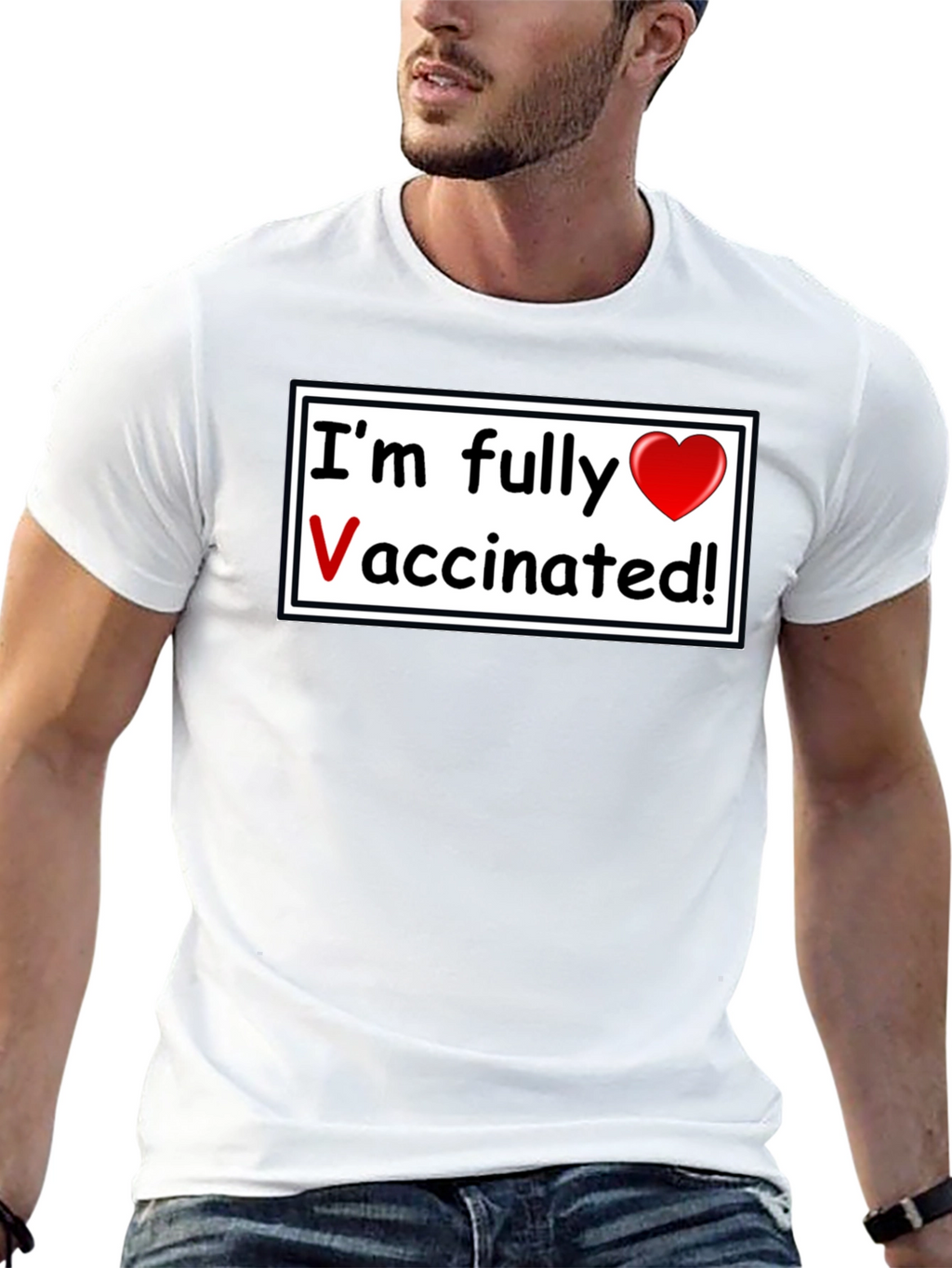 Fully Vaccinated T-Shirt - Black Casual Wear