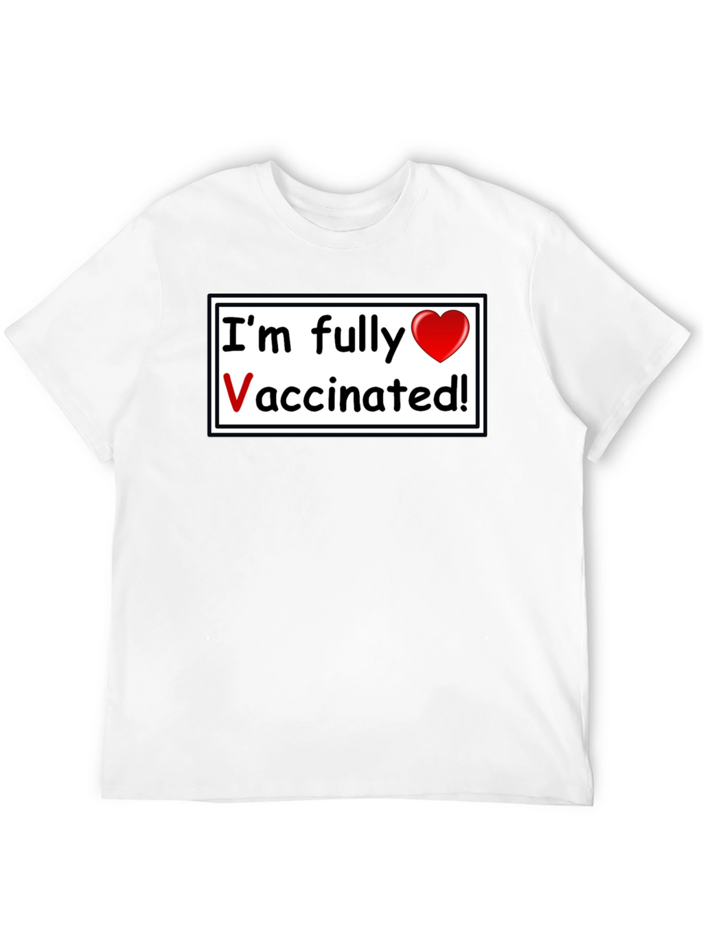 Fully Vaccinated T-Shirt - Black Casual Wear