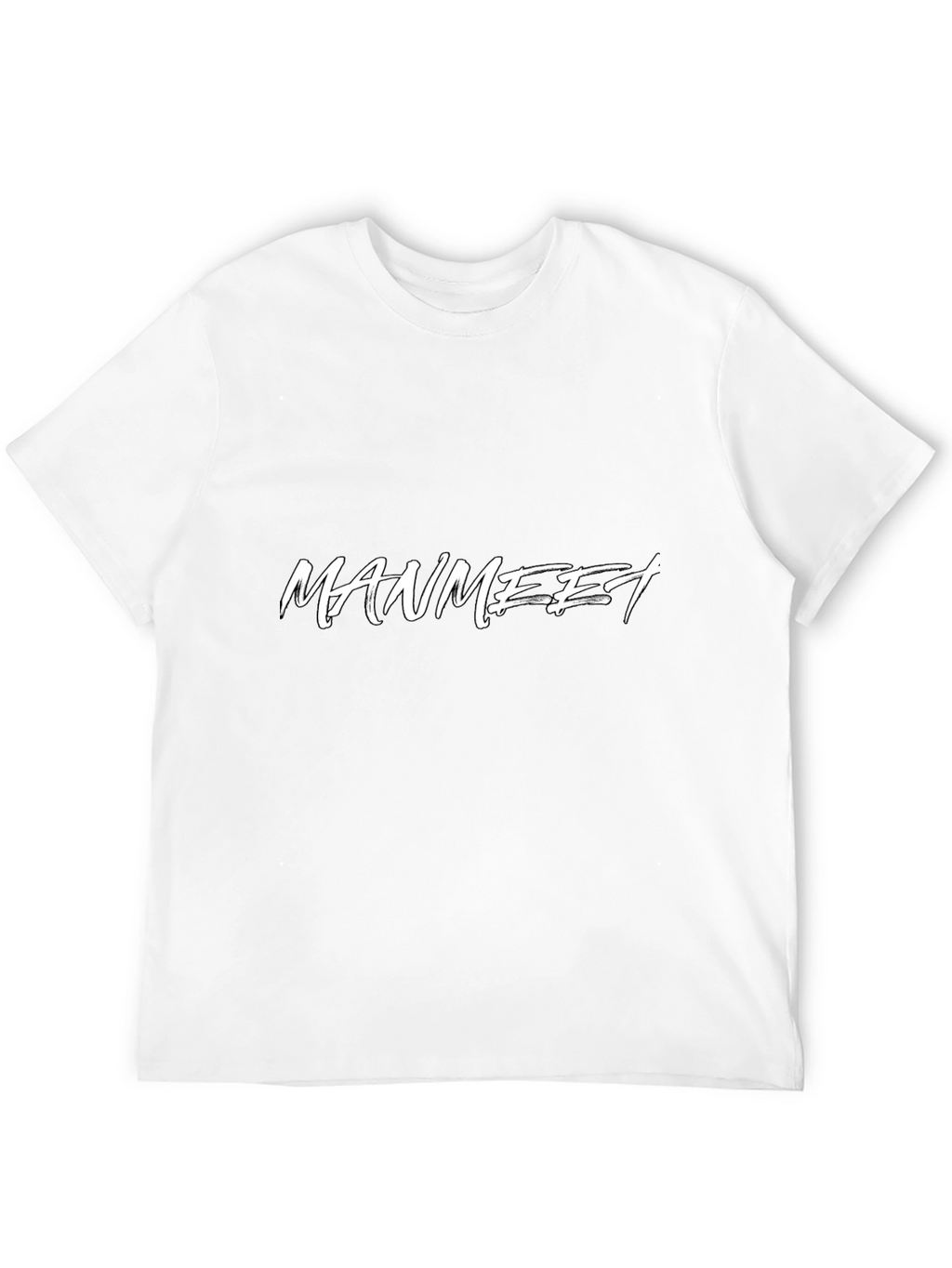 Manmeet Black Graphic Tee - Stylish Mens T-Shirt