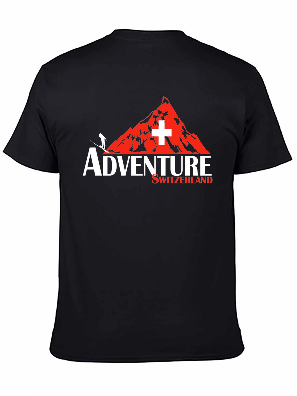 Adventure Switzerland Black Graphic Tee