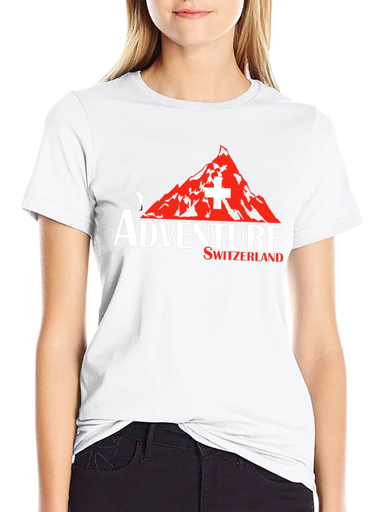 Adventure Switzerland Black Graphic Tee