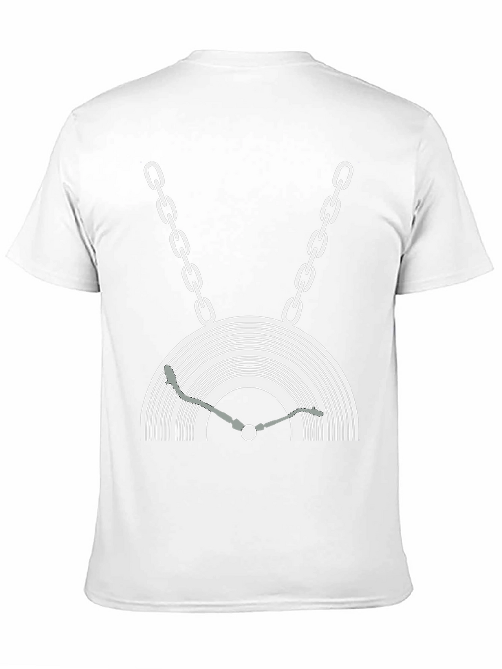 DJ Turntable Graphic Tee - Black Cotton Blend