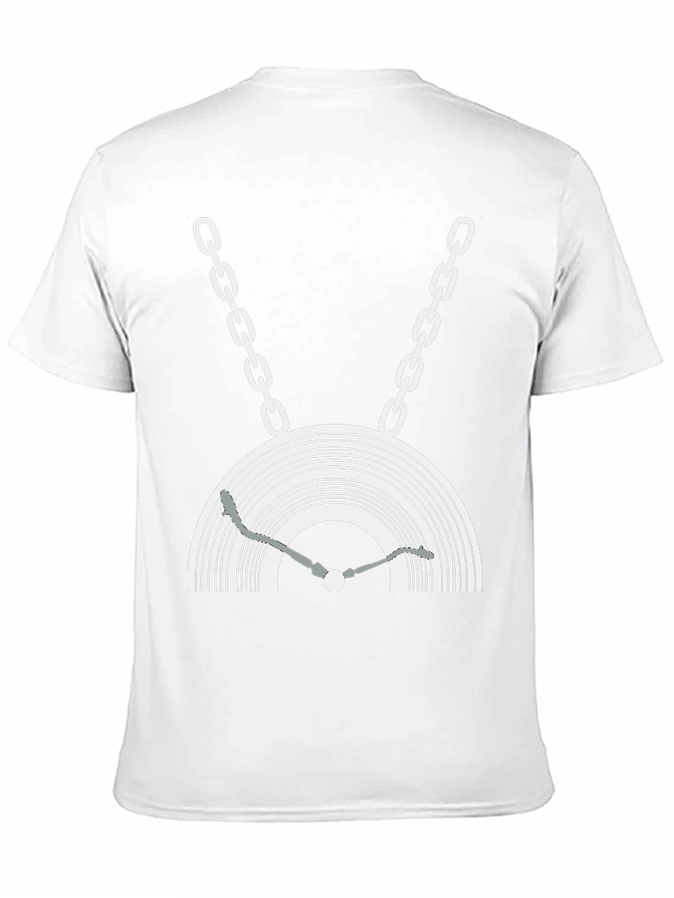 DJ Turntable Graphic Tee - Black Cotton Blend