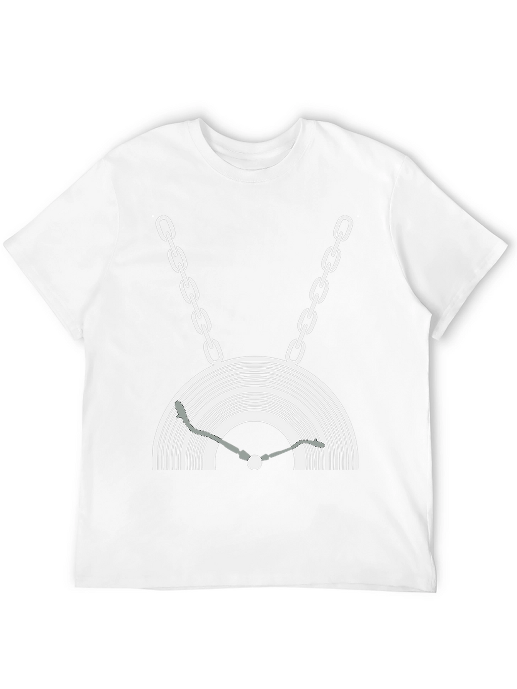 DJ Turntable Graphic Tee - Black Cotton Blend
