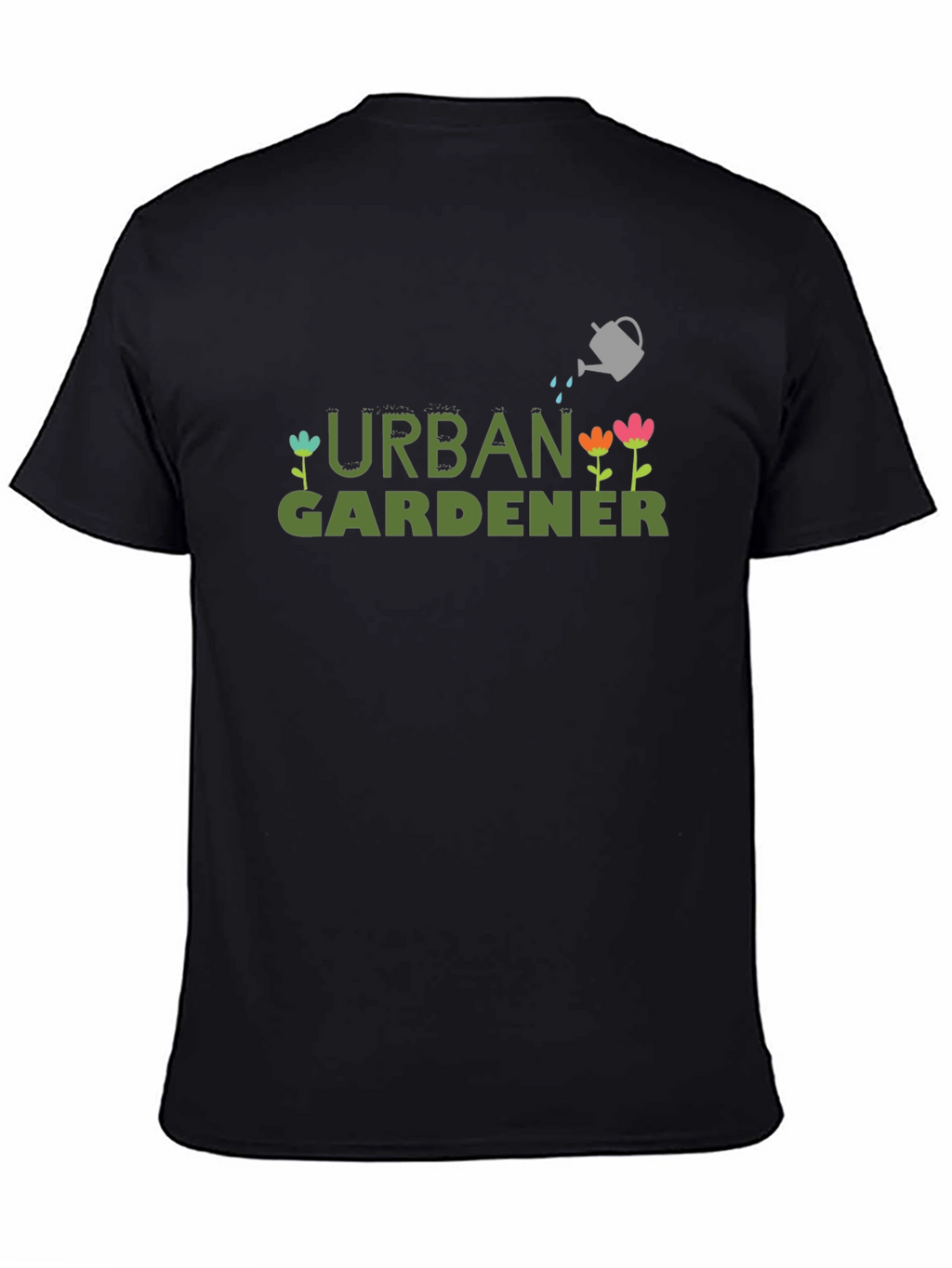 Urban Gardener Graphic T-Shirt - Black Cotton Tee