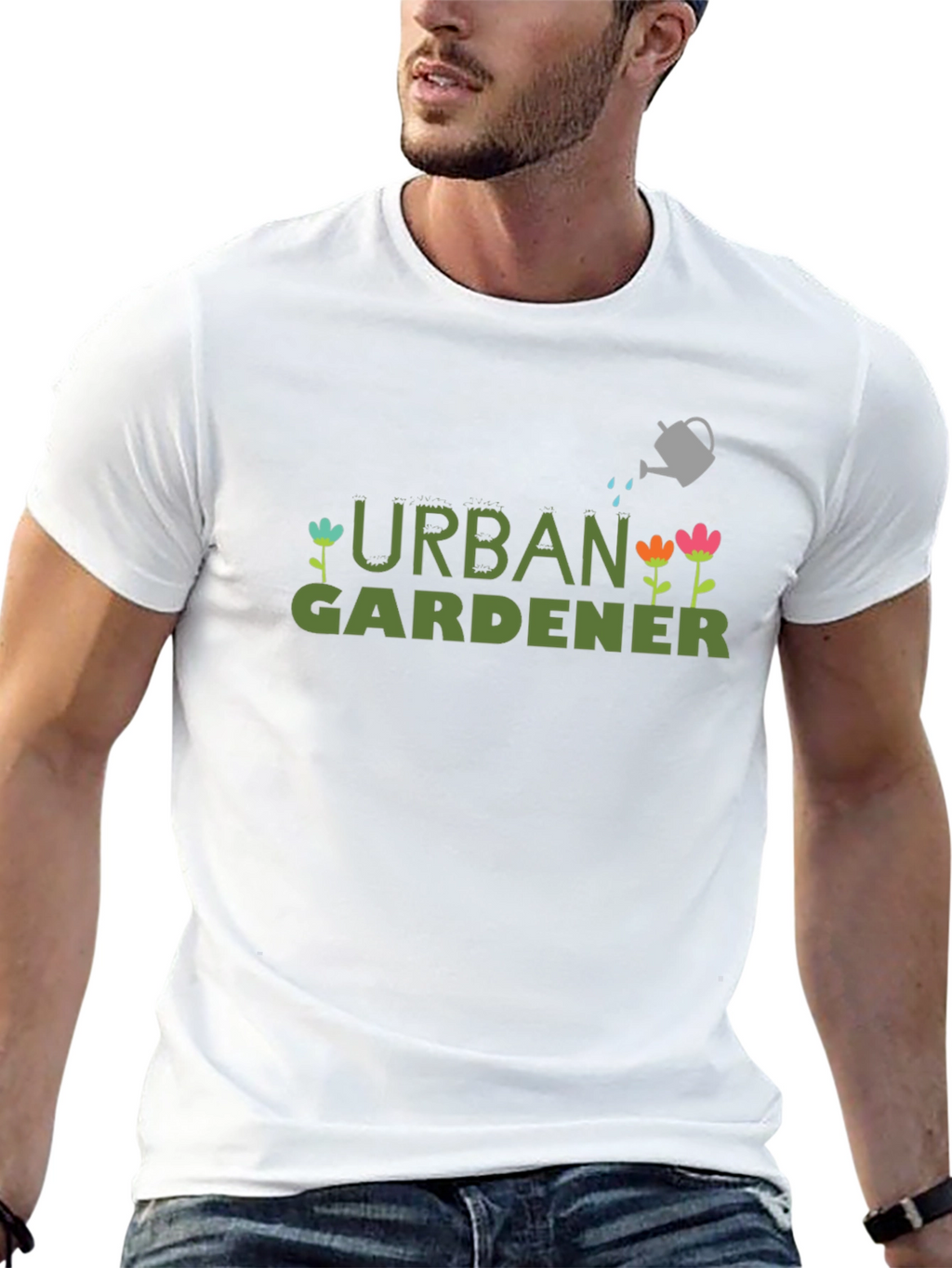 Urban Gardener Graphic T-Shirt - Black Cotton Tee