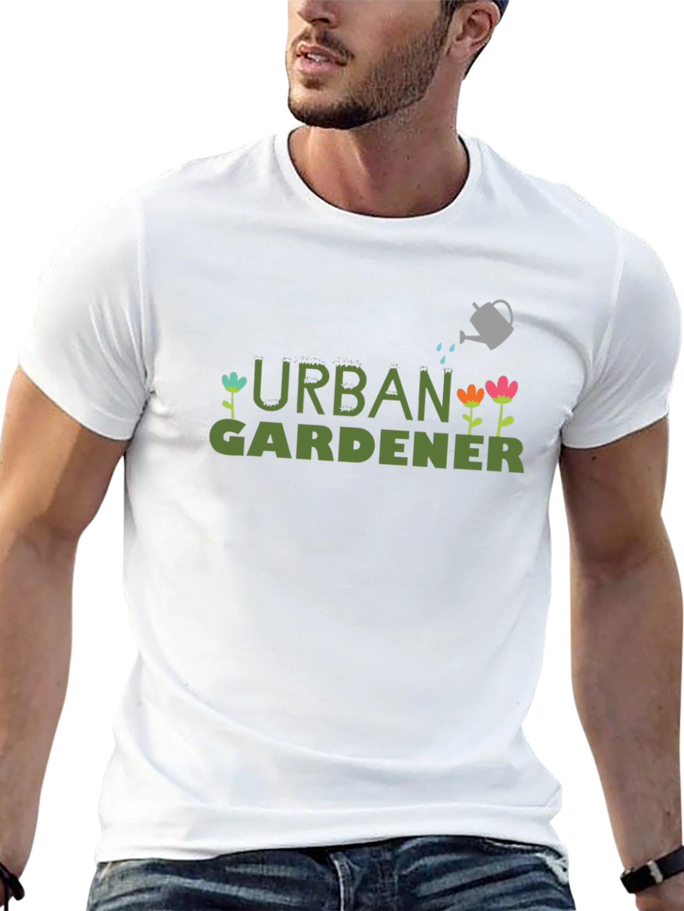 Urban Gardener Graphic T-Shirt - Black Cotton Tee