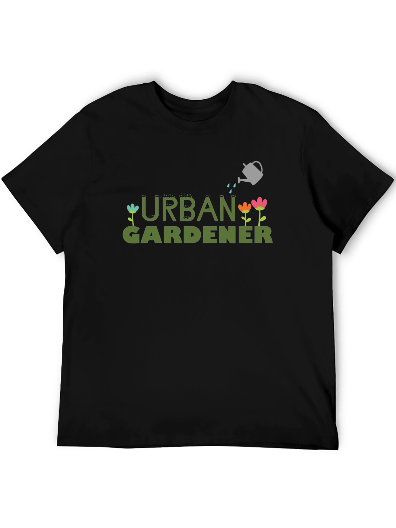 Urban Gardener Graphic T-Shirt - Black Cotton Tee
