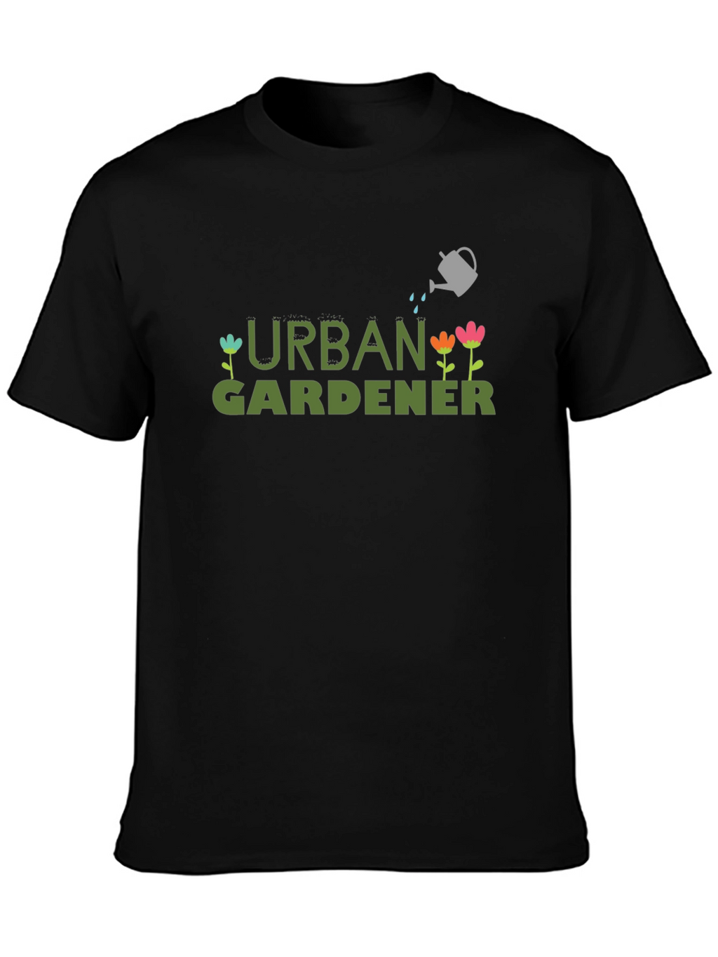 Urban Gardener Graphic T-Shirt - Black Cotton Tee