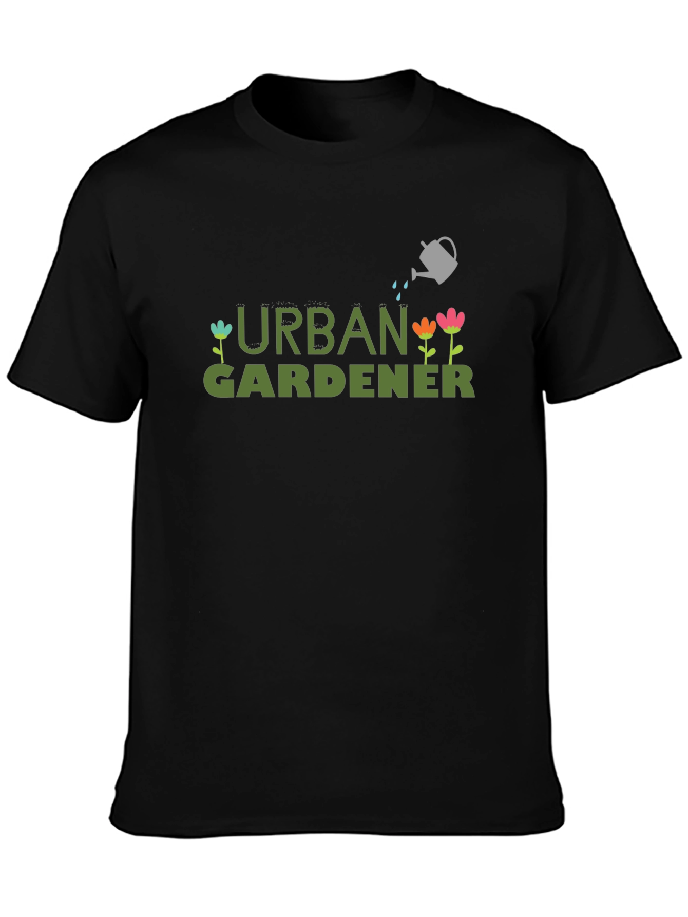 Urban Gardener Graphic T-Shirt - Black Cotton Tee