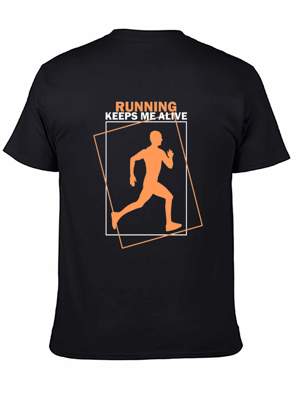 Running Keeps Me Alive Black Graphic Tee