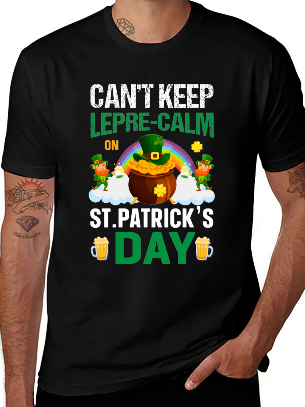 St. Patricks Day Graphic Tee - Leprechaun Humor