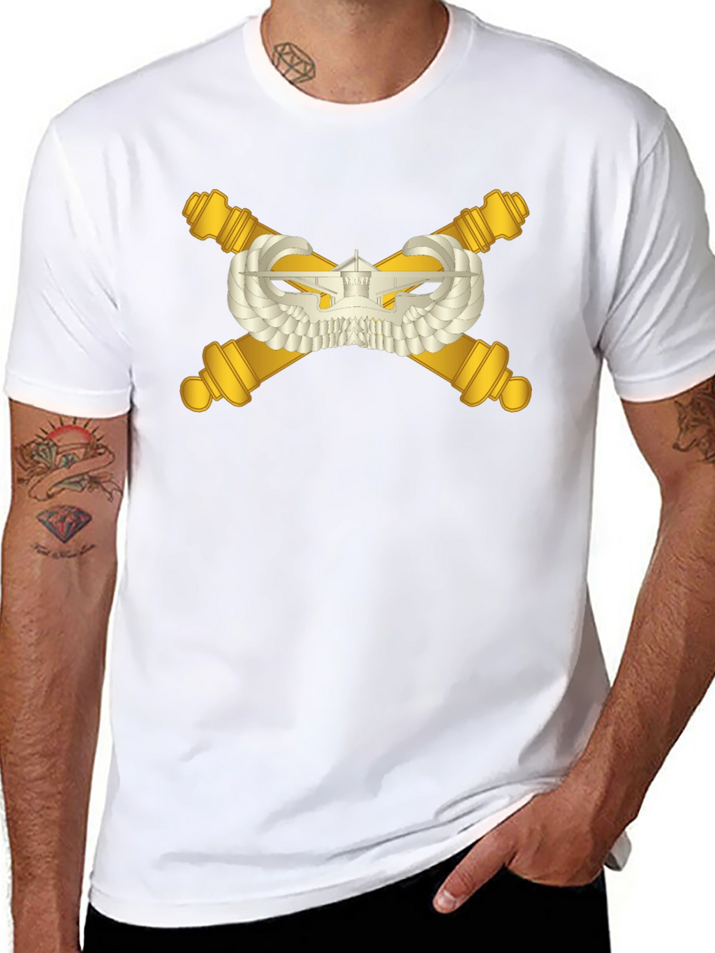 Cannon & Wings Black T-Shirt