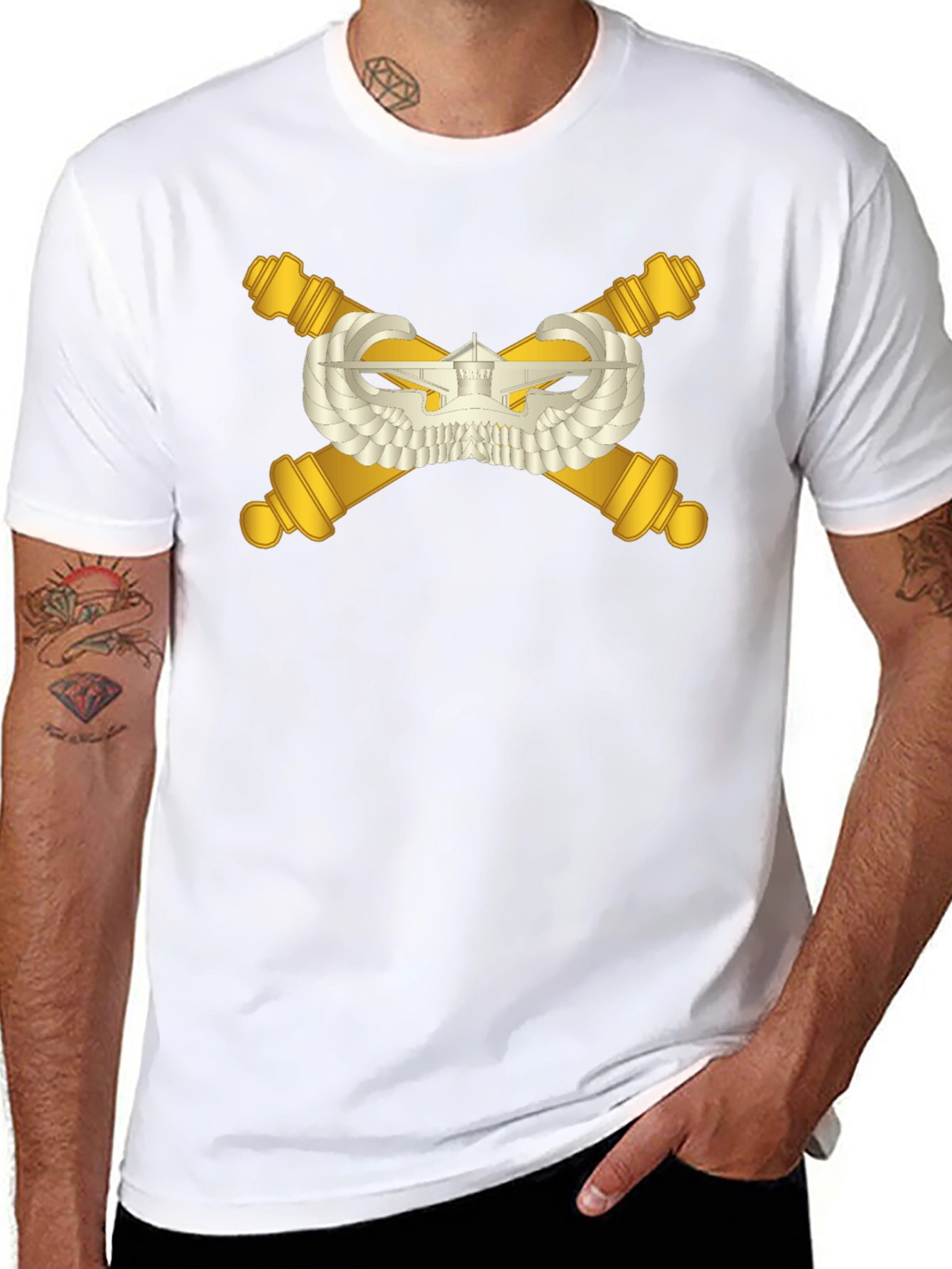 Cannon & Wings Black T-Shirt